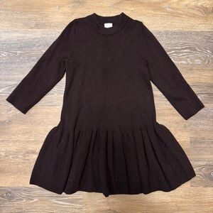 COS Black Girls 100% Wool Dress size 2-4T
